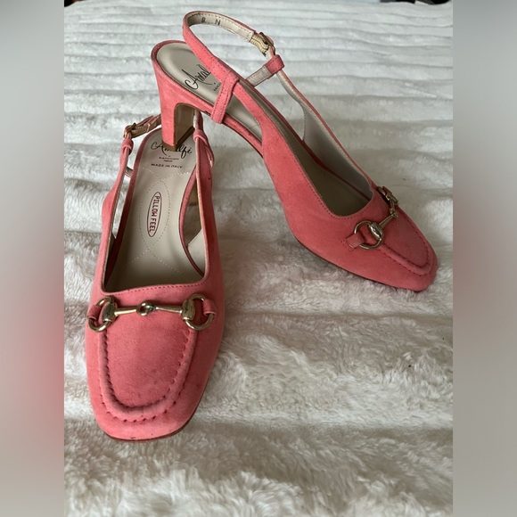 Amalfi by Rangoni Collection, Leather Sling Back shoes. - Picture 1 of 5